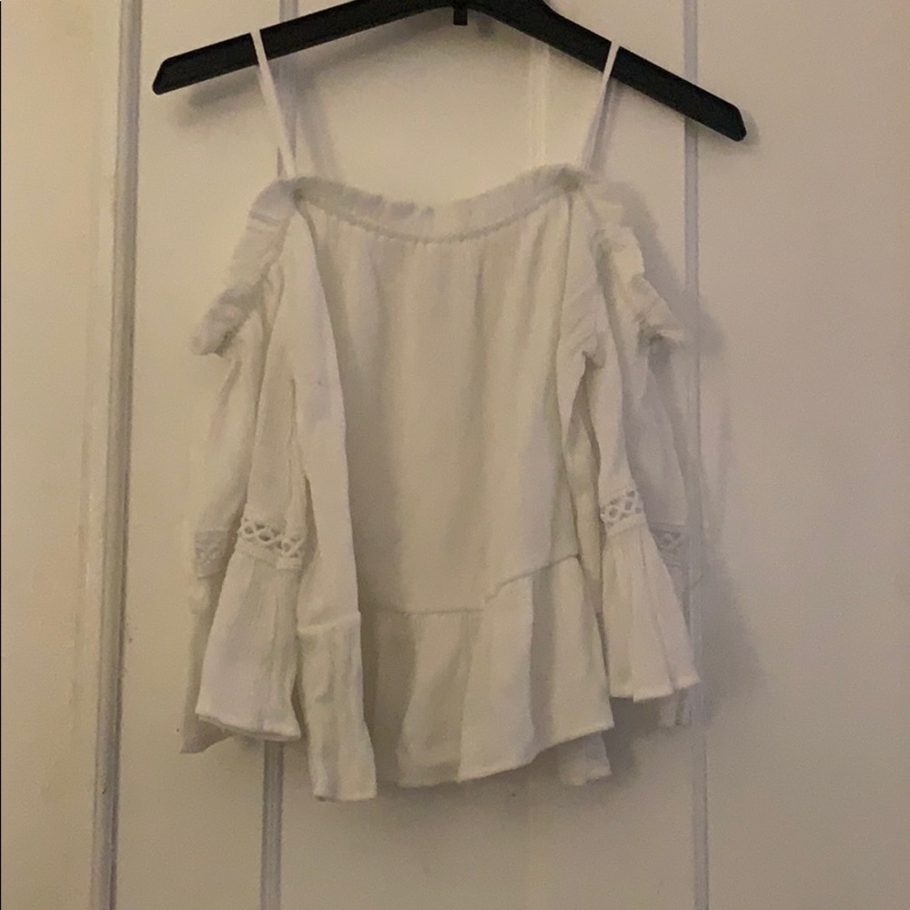 White off the shoulder top